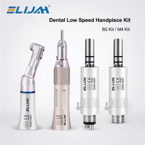 Dental Slow Low Speed Handpiece Straight Contra Angle Fit For Air Turbine Dental Lab Equipment 2/4Hole Motors Polishing Tool