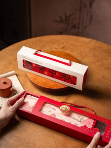 Handheld Baking Packaging Box Egg Yolk Crisp Pastry Gift Box Mooncake Box for School Family Baking 4 Pieces Set Kitchen Cooking