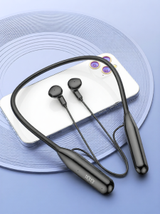 Wireless Noise Cancelling Bluetooth Earphones Neck Hanging Style Sports Long Battery Life Non-In-Ear High Capacity A21D Model