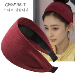 กิ๊บติดผมหน้ากว้างผ้ากำมะหยี่สไตล์ย้อนยุคสำหรับผู้หญิง กิ๊บติดผมทรงสูง กิ๊บติดผมน้ำหนักเบา กิ๊บติดผมแบบสวมสบาย กิ๊บติดผมแบบไม่ลื่น