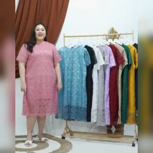 DRESS BRUKAT BIGSIZE JUMBO LENGAN PENDEK KOREA WANITA TERBARU 2020 MODERN KEBAYA PESTA LENGAN PENDEK PAKAIAN BAJU WANITA KEBAYA TRADISIONAL KEBAYA WISUDA BIGSIZE XXL UKURAN BESAR JUMBO
