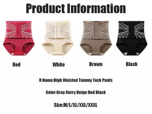 Waist Buttoned Tummy Shaving Pants High Waist Slimming Girdle Belly Control Pants Postpartum Recovery Corset Pants Hip Lifting Yoga Pant 收腹裤束腰裤