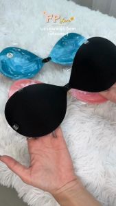 FP STORE บราดูม หนา 3cm พร้อมแถมสายใส 2 เส้น บราเกาะอก บรากาวซิลิโคน บราชั้นใน บราปีกนก บราเจ้าสาว บรานมใหญ่ ชุด 2