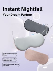 DR.ROOS | Sleep Light Blocking Cool & Warm Eye Mask for Comfortable Eye Care