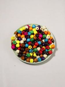 50-100pcs/lot Maple Wood Beads Colorful Barrel Shape Large Hole Spacer Bead for Jewelry Making DIY Bracelet Necklace Accessories