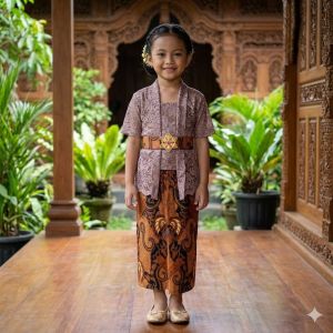 Kebaya Brokat Anak