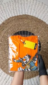 Atasan anak laki-laki lengan panjang bahan katun premium 30s karakter ROBOT Gundam warna orange