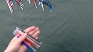 40pcs/box Heat Erasable Magic Marker Pen with Pen case Temperature Disappearing Fabric Pens