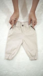 Jogercino Celana Chino Bayi Laki Laki Newborn 1 2 3 4 5 6 7 8 9 10 11 12 Bulan &1 2 3 Tahun Model Panjang Polos Warna Cream Katun Twill Strech Combet Premium Lembut Tebal Melar Menyerap Keringat