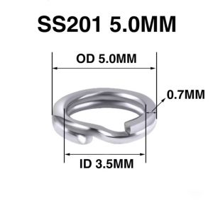 split ring untuk soft frog 25pcs