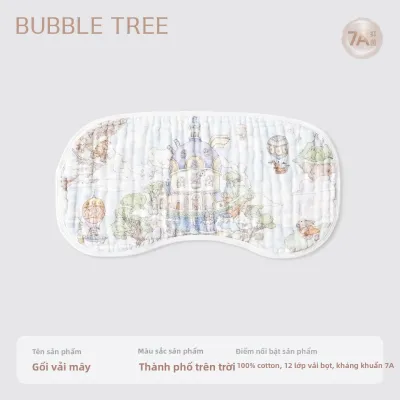 BUBBLE TREE | Gối Bé Thoáng Khí Cotton A-class