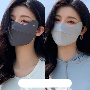Miiow | Cat Lady High Aesthetic Sun Protection Mask Womens Summer Eye Corner Protection UV Protection Cool Sensation Ice Skin Sunshade Dustproof Silk Face Mask