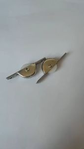 10Pcs Roda Gitsay Gitsai Ulih Matex 3/4\" Coak Rata Roda Pintu Geser Geser Bahan Stainless Steel