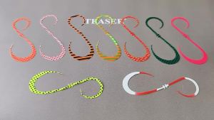 EELHOE | New 5Pcs Soft Silicone Nic Tie DIY Spare Ribbon Tail Silicone Rubber Spare Tail Jig Lure AccessoriesAcc