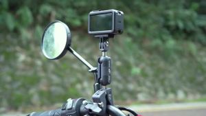 FANAUE Action Camera Mount Gimbal Stabilizer Rush Motorcycle Bicycles ATV UTV Electric Scooter Accessories for DJI Osmo 3