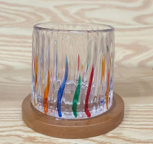 Thickened Hand-Painted Creative Whiskey Glass Rotating Alcohol Beer Stress Relief Cup Personalized Tumbler Crystal Glass Cup