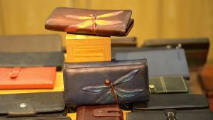 VÍ CẦM TAY NỮ DA RETRO PHONG CÁCH CỔ ĐIỂN DA THẬT 100%  GLT1