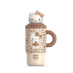 X&W Hello Kitty Kuromi Insulation Cup 650ML Stainless Steel Straw Cup With Cute Doll Lid Keep Warm Cold Outdoor Thermos Bottle