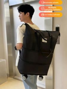 BEICHAO | Wheeled Folding Travel Bag Foldable Backpack
