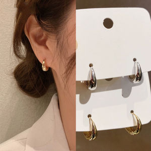 🔥Simple Water Drop Hoop Earrings European American Cool Style Earrings Retro Metal Earrings LovelylifeFu👍