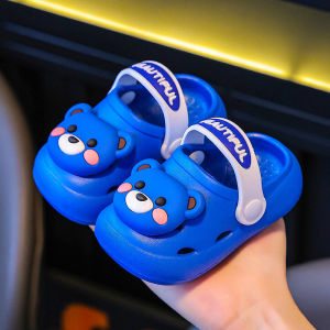 Anti-Slip Soft-Soled Cartoon Clog Shoes for Babies And Toddlers Boys Girls Home Slippers Bath Time Sandals Comfortable Flat Heels