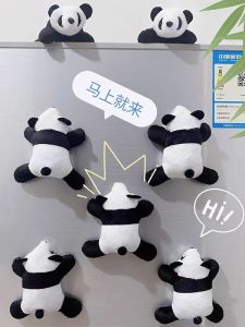 Magnetic Sticker Dáng Đồ Đồ Gấu Trúc Bông Đồ Trang Trí Màn Hình Tủ Lạnh Tạo Ý Thường Ngày Quà Tặng Ghi Nhớ Thú Vị