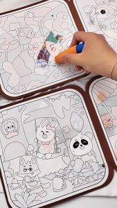 NIKO Magic Water Drawing Book For Kids With Pen Early Educational Busy Book Coloring Book Kids Painting Toys
