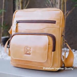 Reven Leather Jakarta - Breaker Bag Tas Kulit Sapi Waist Bag Sling Bag Cowok Tas Pria Tas Selempang