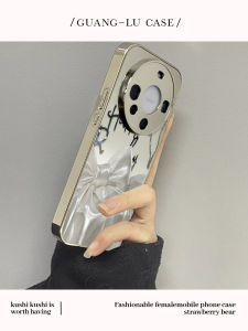 Silk Butterfly Ins Style Huawei Mate80Pro Phone Case Womens Full Cover Curved Screen Anti-Fall Protection High Definition Mirror