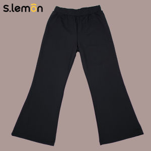 s.lemon | Dance Training Pants High Waist Flared Loose Fit Black
