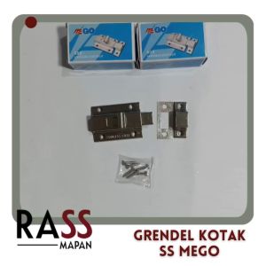 Grendel Kotak Pintu Kamar Mandi Bolt Stainless Steel 304 B