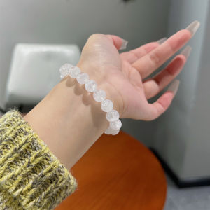 Brazil Natural White Ghost Bracelet Female Cornucopia Thousand-Layer Anomaly Beads White White Crystal Bracelet Birthday Gift