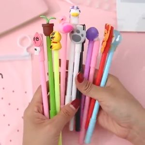 Túi 20 bút bi nước màu tím / xanh / đen hình ngộ nghĩnh nhiều mẫu mới đẹp giá rẻ làm quà tặng - MINH THƯ VPP