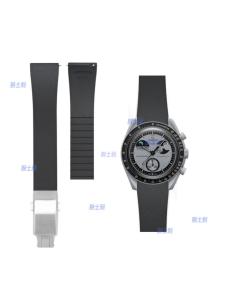 WANSHILI | Fluororubber Strap for Moonswatch Short Edition