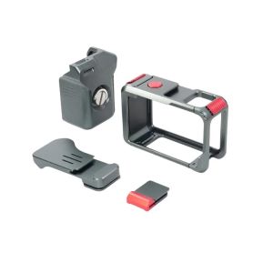 ด้ามจับ Metal Xplorer สำหรับ DJI Action 3/4/5 Pro ทำจากอะลูมิเนียมอัลลอยด์ พร้อมขาต่อแบบ Cold Shoe ขนาด 1/4 นิ้ว