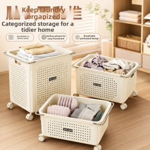 BAIMANG | Large Capacity Aesthetic Mobile Storage Basket