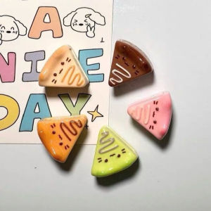 Bộ 5 Nam Châm Dán Tủ Lạnh Hình Miếng Bánh 3D Dễ Thương Hình Dán Từ Tính Tráng Miệng Kawaii Trang Trí Nhà Cửa Văn Phòng Đồ Trang Trí Tự Làm