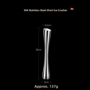 Stainless Steel Ice Crush Stick Fruit Juicer Bar Cocktail Tool Lemon Masher Cocktail Ice Hammer Kitchen Cooking Utensils