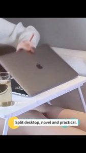 Laptop Desk Adjustable Foldable Portable Computer Desk Student Dormitory Multi-functional Study Desk Laptop Desk Sofa Table For Home Dormitory