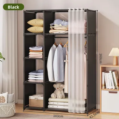 MOLORE | Dustproof Economical Simple Wardrobe 2022 New Metal Frame