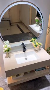Lavabo bàn đá chậu rửa mặt lavabo âm bàn kích thước 80x50 chống xước