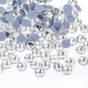 Top Quality Better DMC Clear Hot Fix Rhinestones Super Bright Glass Strass Iron On Crystal Hot Fix Rhinestone For Fabric Garment