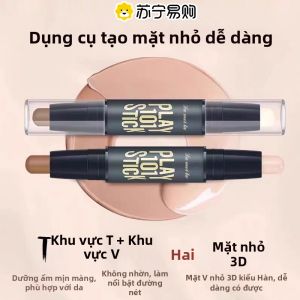 Son Bóng Hai Đầu Đa Năng Cho Nữ Son Bóng Mũi Son Bóng Che Khuyết Điểm Son Bóng Tạo Hình V-line Nhỏ