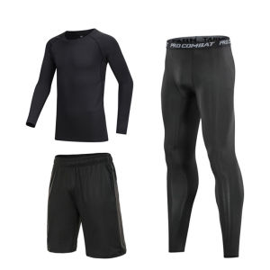 Kids Sports T-shirt Quick Dry Running Tracksuit Long Sleeve Underwear Compression Suit Clothes Jogging Outdoor Sport Wear Exercise Workout Tights