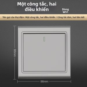 OPPLE | Bảng Điều Khiển Tường Đôi Từ Một Đến Bốn Cầu Dao
