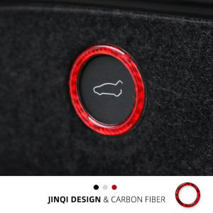Carbon Fiber Tesla Model3/Y Trunk Reminder Ring Sticker Refresh Version Electric Boot Lid Decal Car Modification Accessories