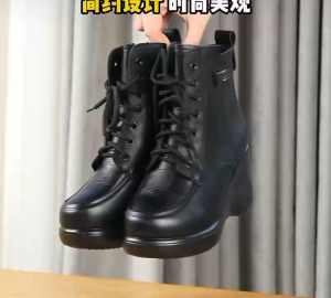 A-8 New High Heel Martin Boots Thick Bottom Waterproof Platform mid-calf Comfortable & Stylish