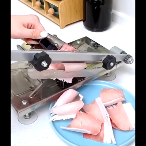 Stainless Steel Adjustable Meat Slicer Frozen Meat Household Slicer Manual Freeze Meat Cutter beef/mutton roll/vegetable