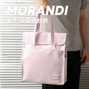 Large Capacity Canvas Art Supplies Storage Bag Tutoring Class Book Bag Handheld Oxford Cloth Student Homework Bag Boys Girls