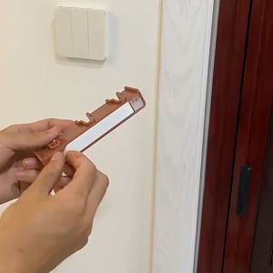 1PC Creative Brush Holder Storage Rack Toothbrush Holder Punch-free Modern Multifunctional Plug Hook Fixed Wall-Mounted